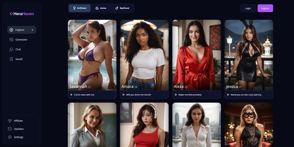 HeraHaven AI girlfriends